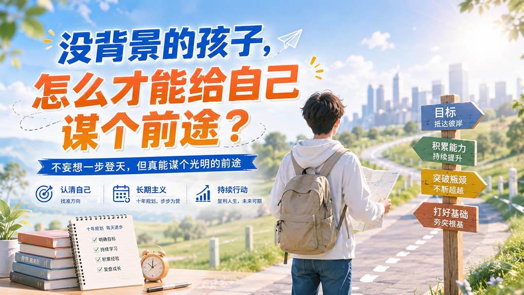 （20180期）付费文章：没背景的孩子，怎么才能给自己谋个前途？-洛柒笔记
